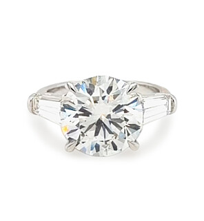 7 1/2 ct. tw. Round Hidden Halo Engagement Ring 14K White Gold