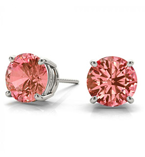 Round Pink Studs
