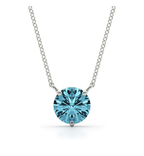 Round Blue Necklace