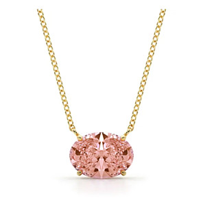 Oval Pink Necklace