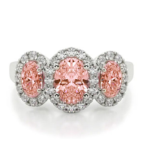 Dahlia 3 Stone Promise Ring