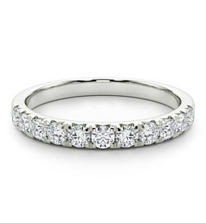 Sterling Silver 1/2 ct. tw. Pave Band