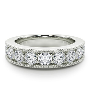 1 1/2 ct. tw. Milgrain Pave Elegance Band