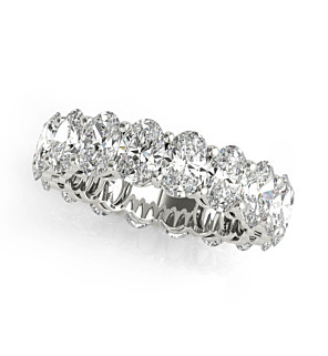 4.2mm Classic Oval Eternity Band
