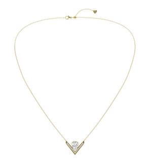 Pear Pave Chevron Fashion Pendant