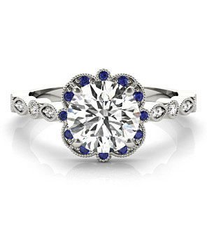 Magnolia Sapphire Ring