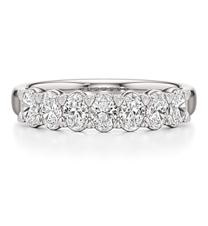 1 - 2 ct. Oval Seven Stone Band