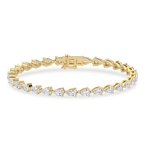 7 ct. tw. East-West Pear Tennis Bracelet