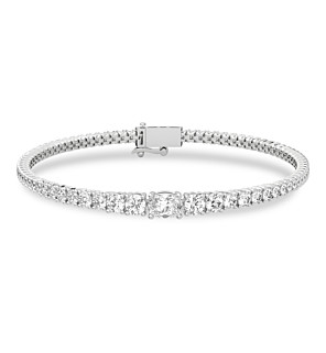 5 ct. tw. Oval-Centered Graduating Tennis Bracelet