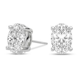 Premium Certified Oval Studs