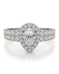 Carinna Pear Shape Halo Promise Ring