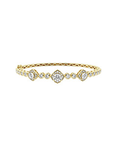 2 ct. tw. Floral Bangle Bracelet