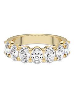 4 ct. tw. Oval 7 Stone Comfort Ring