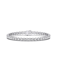 LGKJB17776R15GW4-7 15 ct. tw. Round Tennis Bracelet in 14kt White Gold