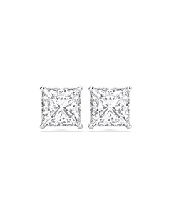 LG-KJE13884PRN3GW4 3 ct. tw. Princess 4-Prong Studs in 14k White Gold