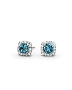Azure Frost Studs 14kt White Gold