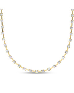 10 ct. tw. Round Dash Station Necklace