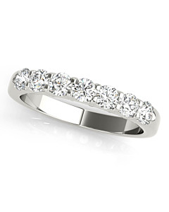 1/2 CT. TW. Coup&eacute; 7 Stone Diamond Ring