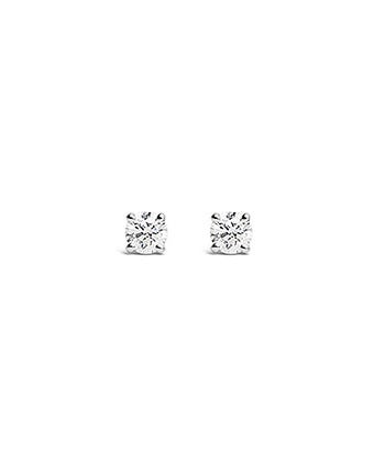 Round Four Prong Diamond Stud Earrings 0.5 carat