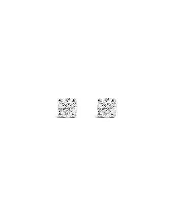 Round Four Prong Diamond Stud Earrings 0.5 carat